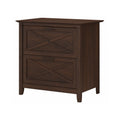 Bush Furniture Key West 2 Drawer Lateral File Cabinet in Bing Cherry