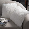 Nordeco Home Luxury Soft Faux Fur Fleece Cushion Cover Pillowcase Decorative Throw Pillows Covers, No Pillow Insert, 22'' X 22''