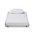 Baxton Studio Alya Classic Traditional Farmhouse White Finished Wood Twin Size Trundle