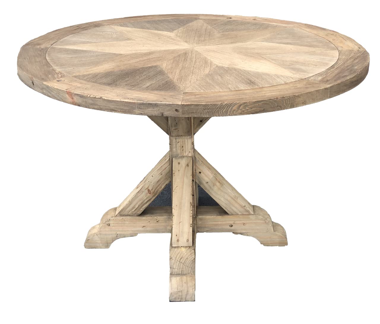 Afd Home Farmhouse Diamond 48'' Rd Dining Table - Thumbnail 2