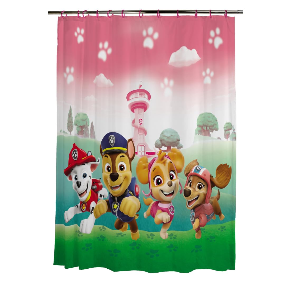 Franco Paw Patrol Girl Skye Bath Microfiber Shower Curtain, 72X72, (Officially Licensed Product)