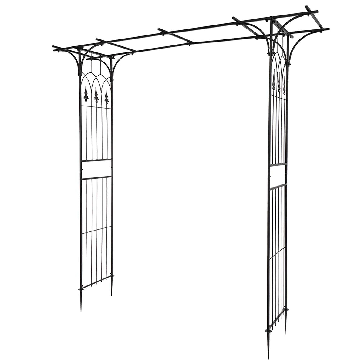 Vingli Garden Arbor, Arch Archway For Wedding Ceremony Party, Steel Garden Trellis For Plant Climbing, Christmas Garden Decorati