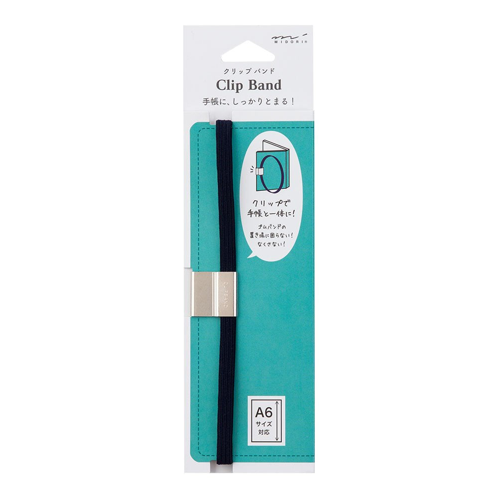 Midori 62309006 Clip Band For A6, Navy Blue