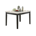 ACME Furniture Nolan Counter Height Table, White Marble/Salvage Dark Oak