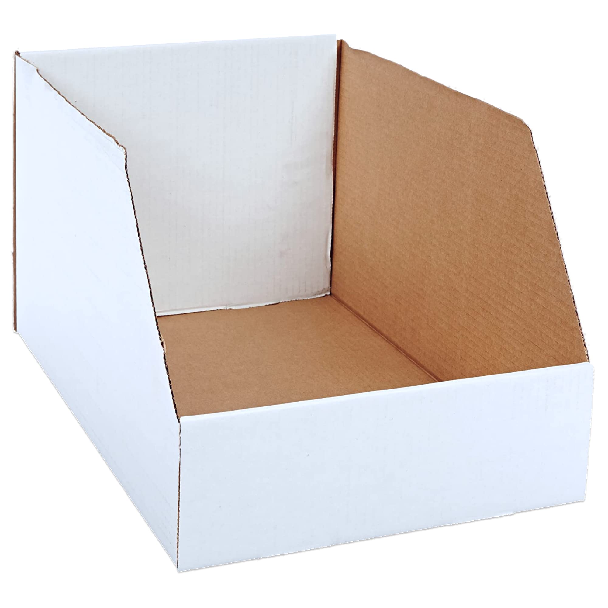 Aviditi Corrugated Cardboard Storage Bins Holder Large 18' X 12' X 10' (25 Pack), Open Top Durable And Ideal For Organizing P