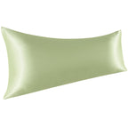 Ntbay Satin Body Pillowcase For Hair And Skin, Luxurious And Silky Pillow Case With Envelope Closure, 20X54 Inches, Sage Green