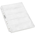 Tyh Supplies 25 Pack Heavy Duty Business Card Sleeves For 3 Ring Binder | Double Sided | Ultra Clear Plastic Sheets | Business C