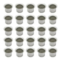 UUYYEO 25 Pcs Metal Candle Cups Candle Holders Candlestick Holder Prevents from Wax Dripping for Lamp or Candle Making