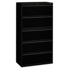 800 Series 42"W 5-Drawer File Finish: Black