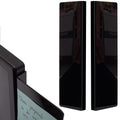 Yocoolfun 2 Pack Black Computer Monitor Memo Board For No Edge Monitors,Monitor Sticky Note Holder Computer Monitor Message Boar