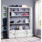 Acme Cargo Bookshelf & Ladder (TV Stand) in White