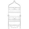 Kenney KN614151 Over the Shower Head 24 L x 11 W x 4.5 D Rust-Resistant Metal Wire Large 3-Shelf Hanging Caddy with Suction Cups