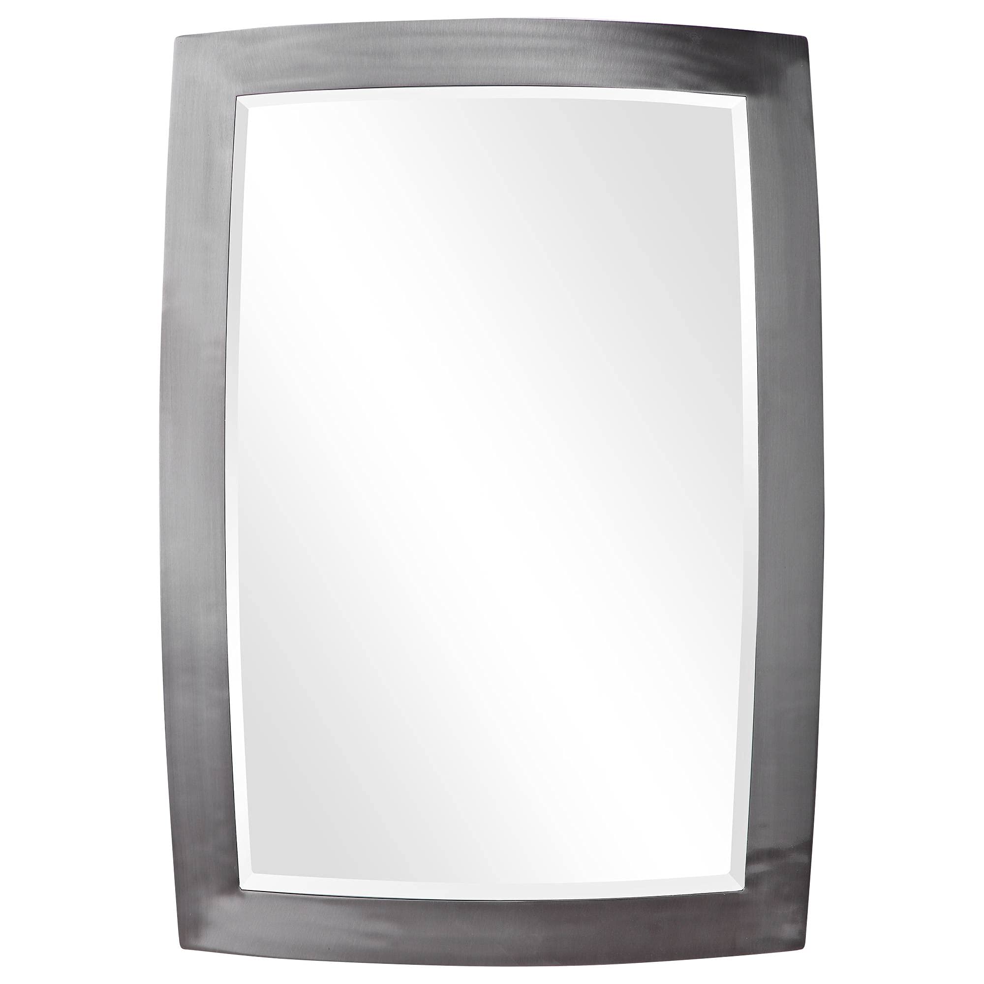 Uttermost Haskill Brushed Nickel 24 x 34 1/4 Vanity Wall Mirror