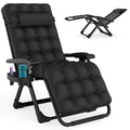 ZENPETIO Zero Gravity Lounge Chair, Foldable Outdoor Recliner with Detachable Cushion, Portable Anti Gravity Lounger for Camping