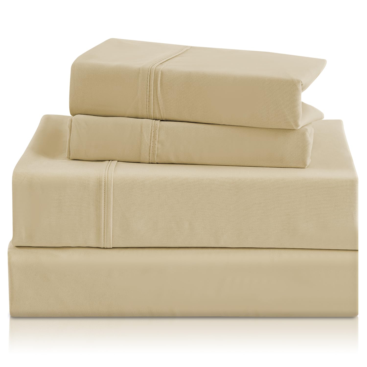 Cozysmile Holtel Luxury Twin Sheet Set - 3 Piece Soft Microfiber Sheets For Twin Size Bed, 16'' Deep Pocket Easy Care Wrinkle Fr