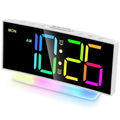 Cadmos Loud Alarm Clocks for Heavy Sleepers,Adults,Kids,Teens,Large Digital Display,7 Color Night Light,Adjustable Volume,Batter
