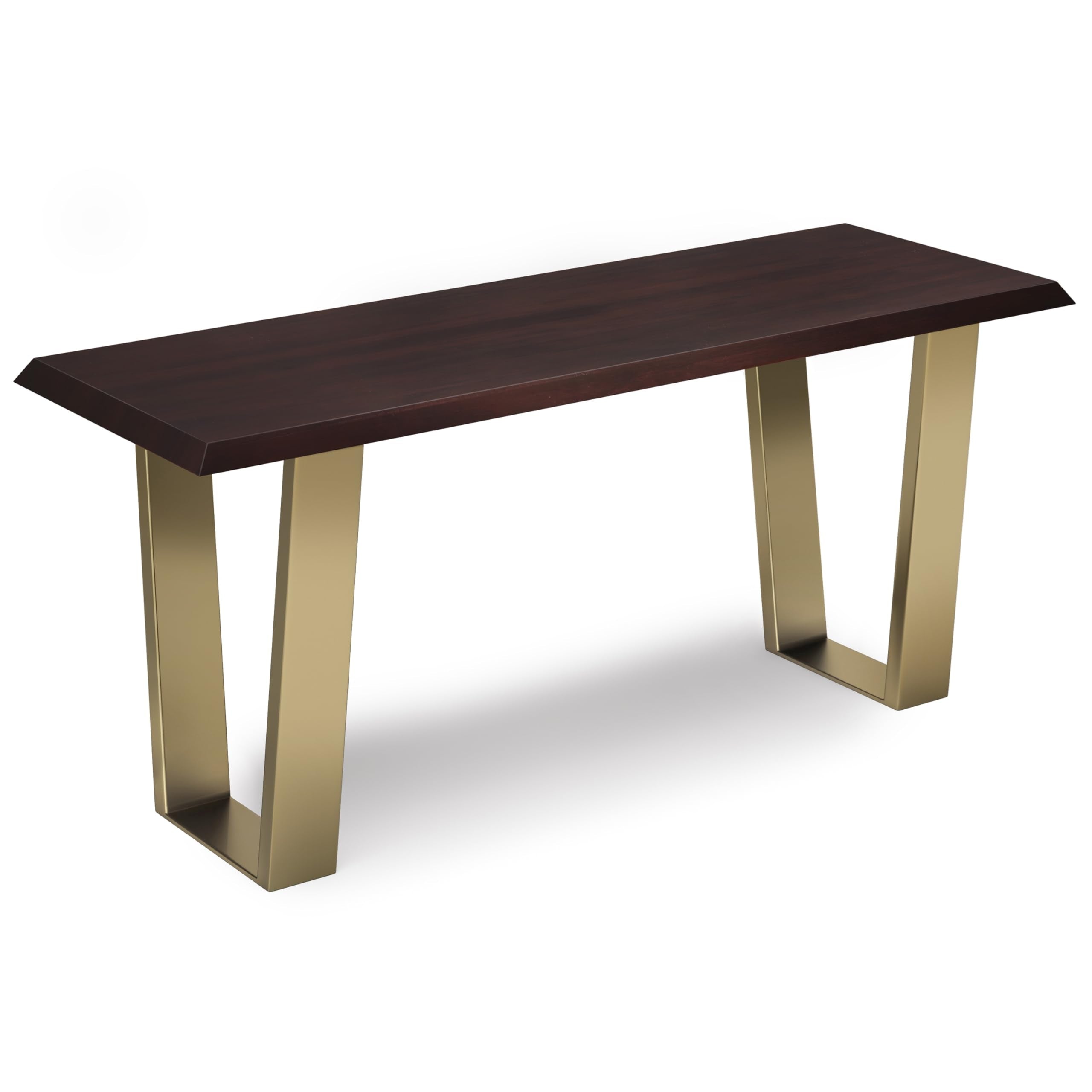 SIMPLIHOME Lewis SOLID ACACIA WOOD 42 Inch Wide Contemporary Bench in Cognac, For the Living Room, Entryway and Family Room