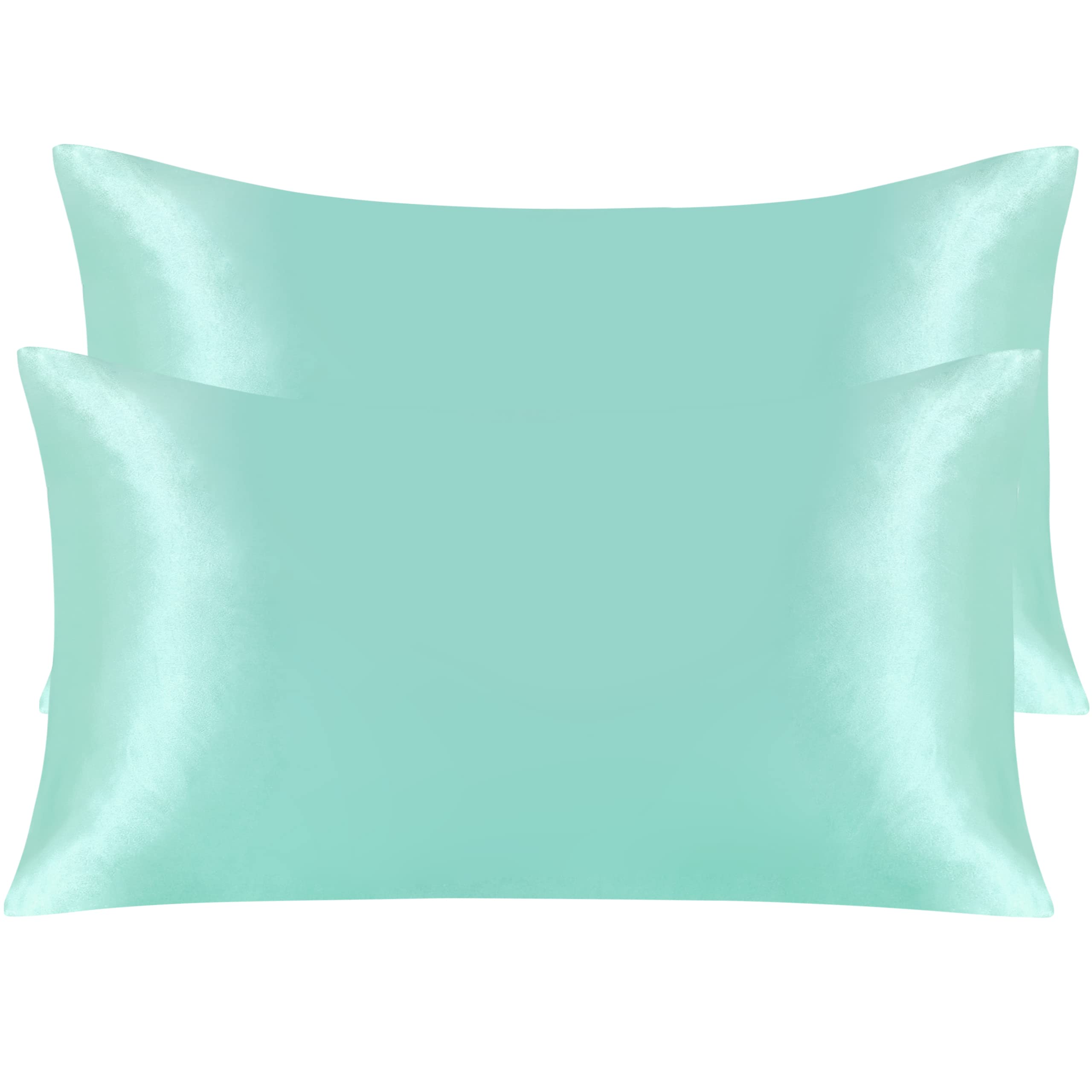 Ntbay 2 Pack Satin King Pillowcases For Hair And Skin, Luxurious And Silky Pillow Cases With Envelope Closure, 20X40 Inches, Lig