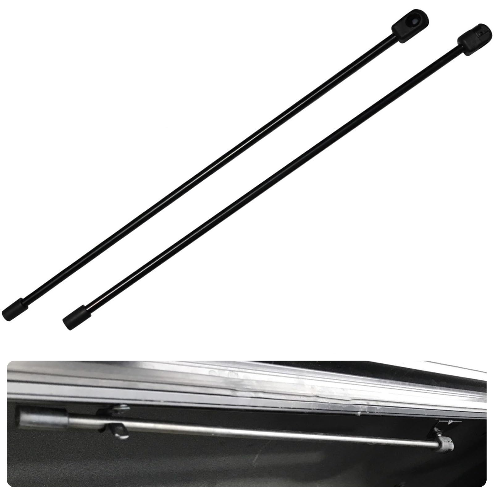 2 Pcs 281S0001 Replacement Prop Rod, For 10Mm Ball-Stud, Universal Rear Tonneau Cover Lid Lift Supports, Fit For Bak Hard Tri-Fo