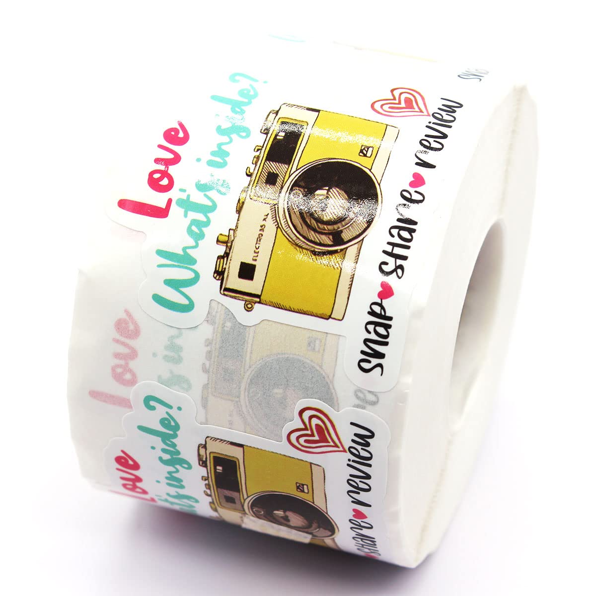 Snap Share Review Stickers,Love It Snap Share Stickers,Leave A Review Stickers,Cute Small Business Stickers 500 Labels Per Roll