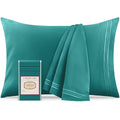 Mellanni Pillow Cases Standard Size Set Of 2 - Pillow Covers - Pillow Protector - Hotel Luxury Bedding Sheets & Pillowcases - Envelope Closure (Set Of 2 Standard/Queen Size 20' X 30', Teal)