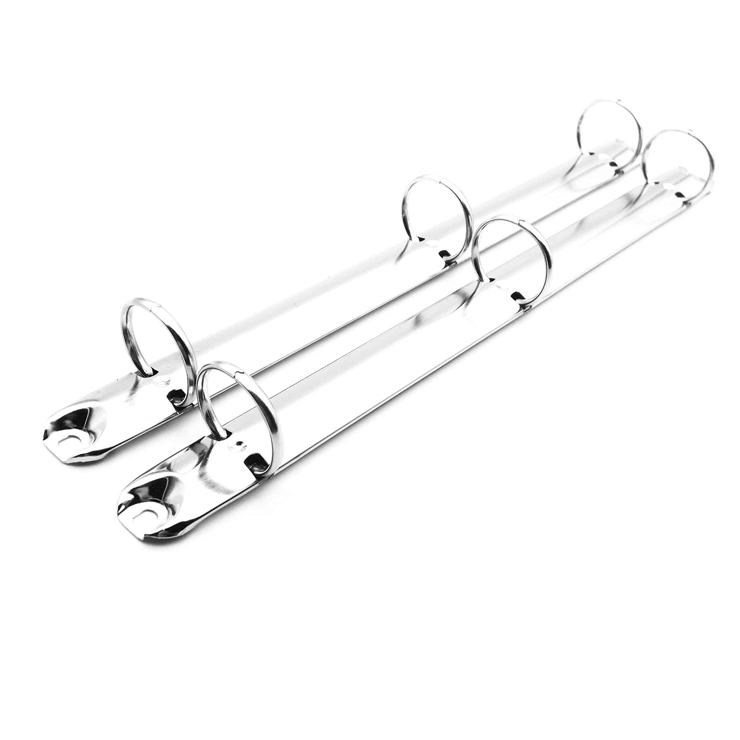 Shuokecrafts 2Pcs Metal Standard Letter Size Notebook 3-Ring Binder Mechanism Replacement Kit,3 O Rings,Loose Leaf Binding Spine