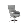 Hanover Harrison 18" High Stationary Office Chair in Gray with 360-Degree Swivel Spin, HOC0013