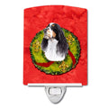 Caroline's Treasures SC9092CNL Springer Spaniel Christmas Wreath Ceramic Night Light Compact, UL-Certified, Ideal for Bedroom, B