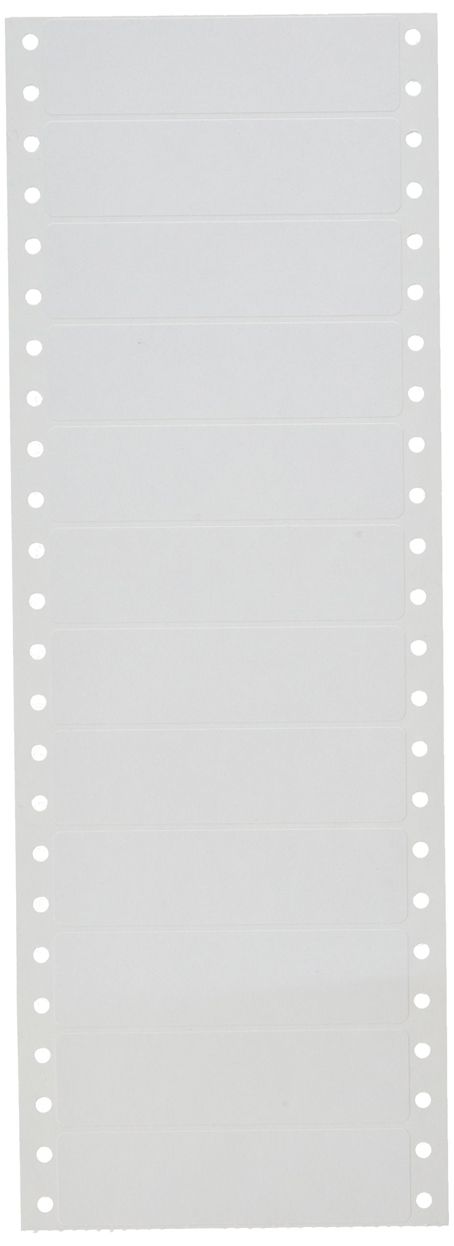 Compulabel Pinfeed Labels Fanfold Permanent Adhesive, 3 1/2' X 15/16', White (110654)