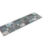 Rugshop Contemporary Abstract Circle Design Soft Runner Rug 2' X 7'2'' Gray