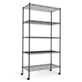Simple Deluxe 5-Tier Storage Shelves, 29.92 W x 13.78 D x 65 H Adjustable Heavy Duty Wire Shelving, 1250 Lbs Loading Capacity, B