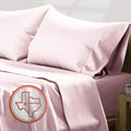 Texas Linen Co. 100% Egyptian Cotton Sheets - 600 Thread Count 4 Pc California King Size Sheet Set, Soft, Cooling, High Thread C