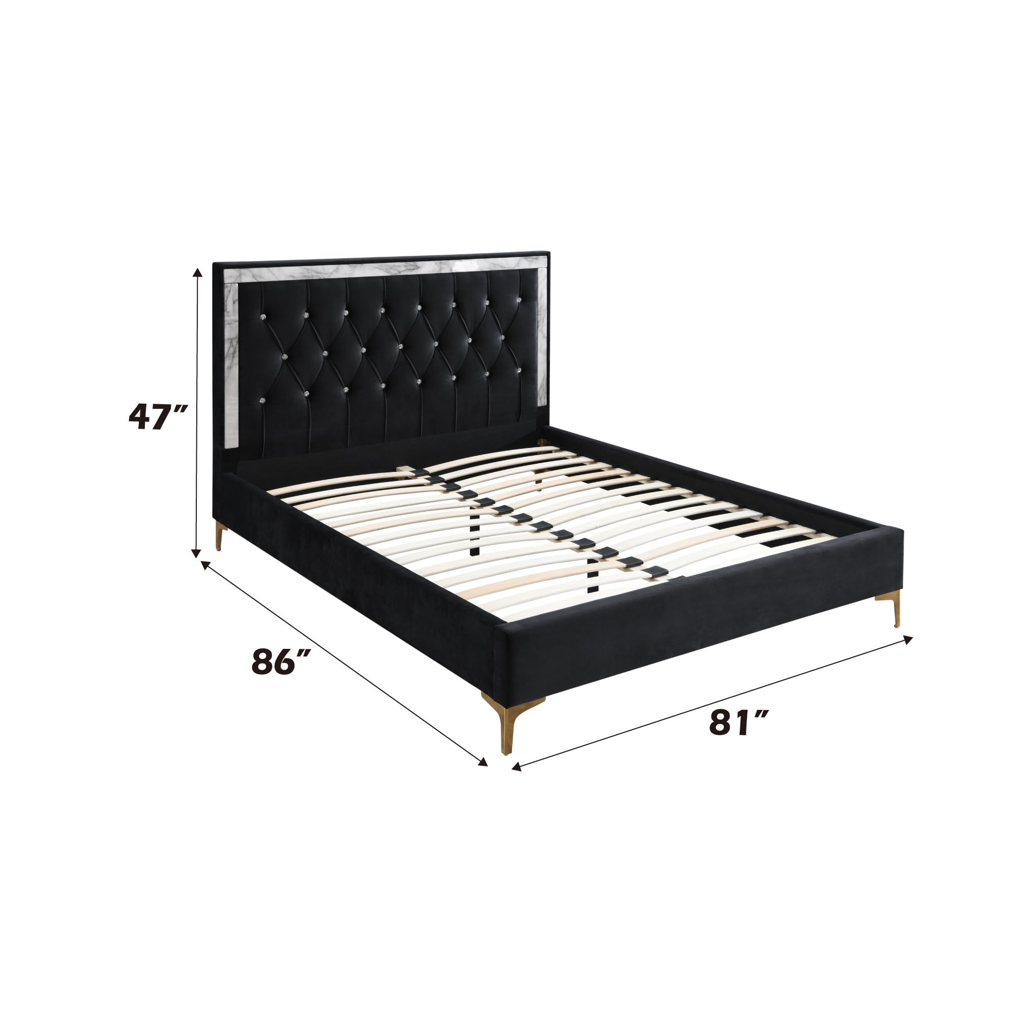 Acme Rowan Platform Bed - Thumbnail 4