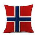 Bibitime Sports Fans Bedroom Decorative Pillow Case Cushion Cover Protector Souvenir Country Flag Theme Pillowcase Square (Patte
