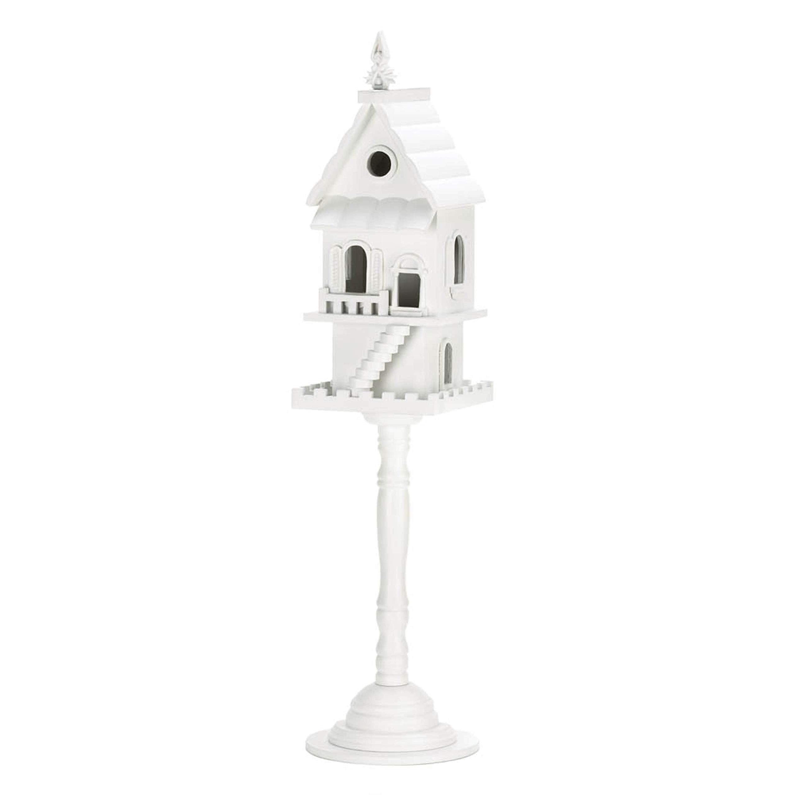 Victorian Two-Story Pedestal Bird House