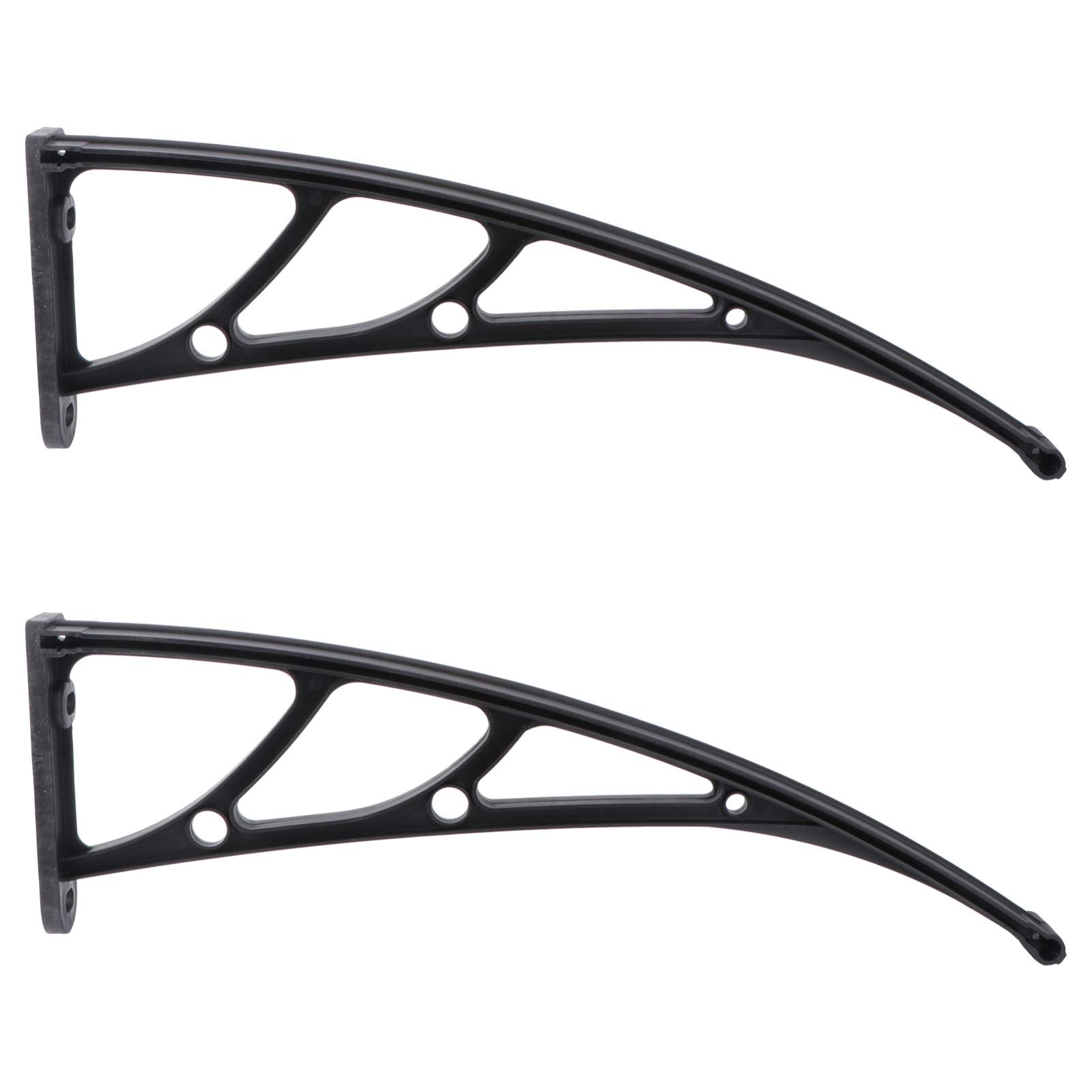 2Pcs Window Awning Bracket Awning Canopy Bracket Hollow Sheet Sunshade Rain Cover Support Bracket For Door Patio Balcony Plastic