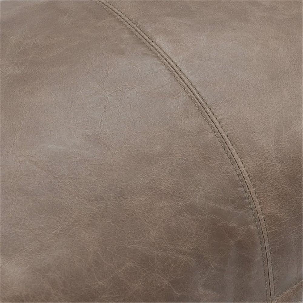 Kosas Home Cheyenne 14X26 Genuine Leather Throw Pillow In Taupe Brown