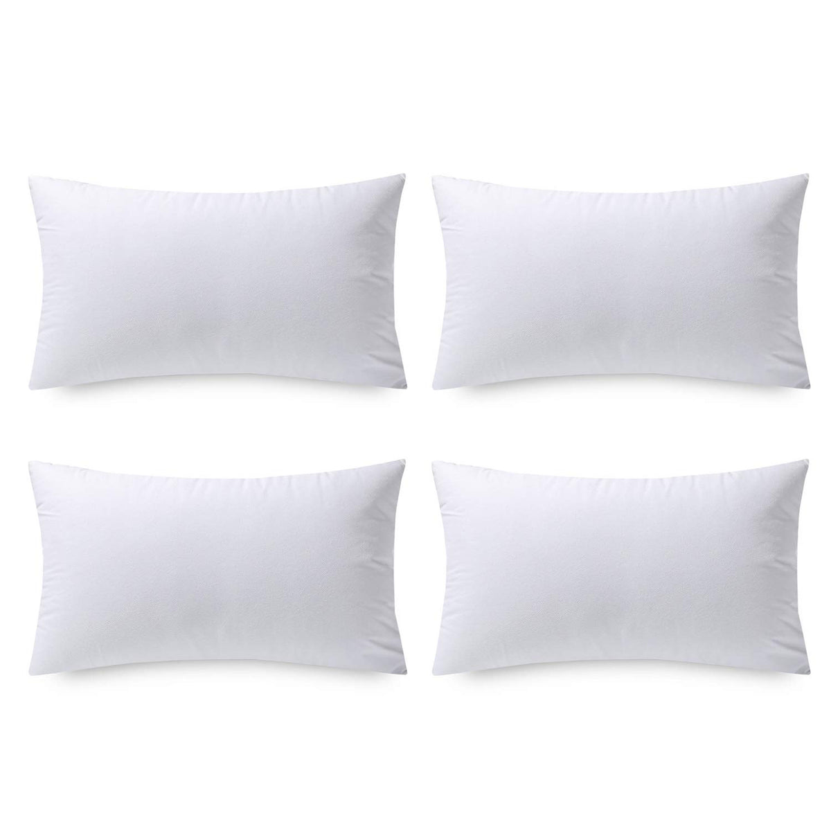 Phantoscope Pillow Inserts, Hypoallergenic 100% Virgin Fiber Square Form Microfiber Throw Pillow Inserts, Couch Bed Pillows, 12X