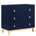 GAP babyGap Legacy 3 Drawer Dresser with Leather Pulls, Navy/Natural