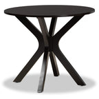 Baxton Studio Liese Modern and Contemporary Transitional Dark Brown Finished Wood 5-Piece Dining Set