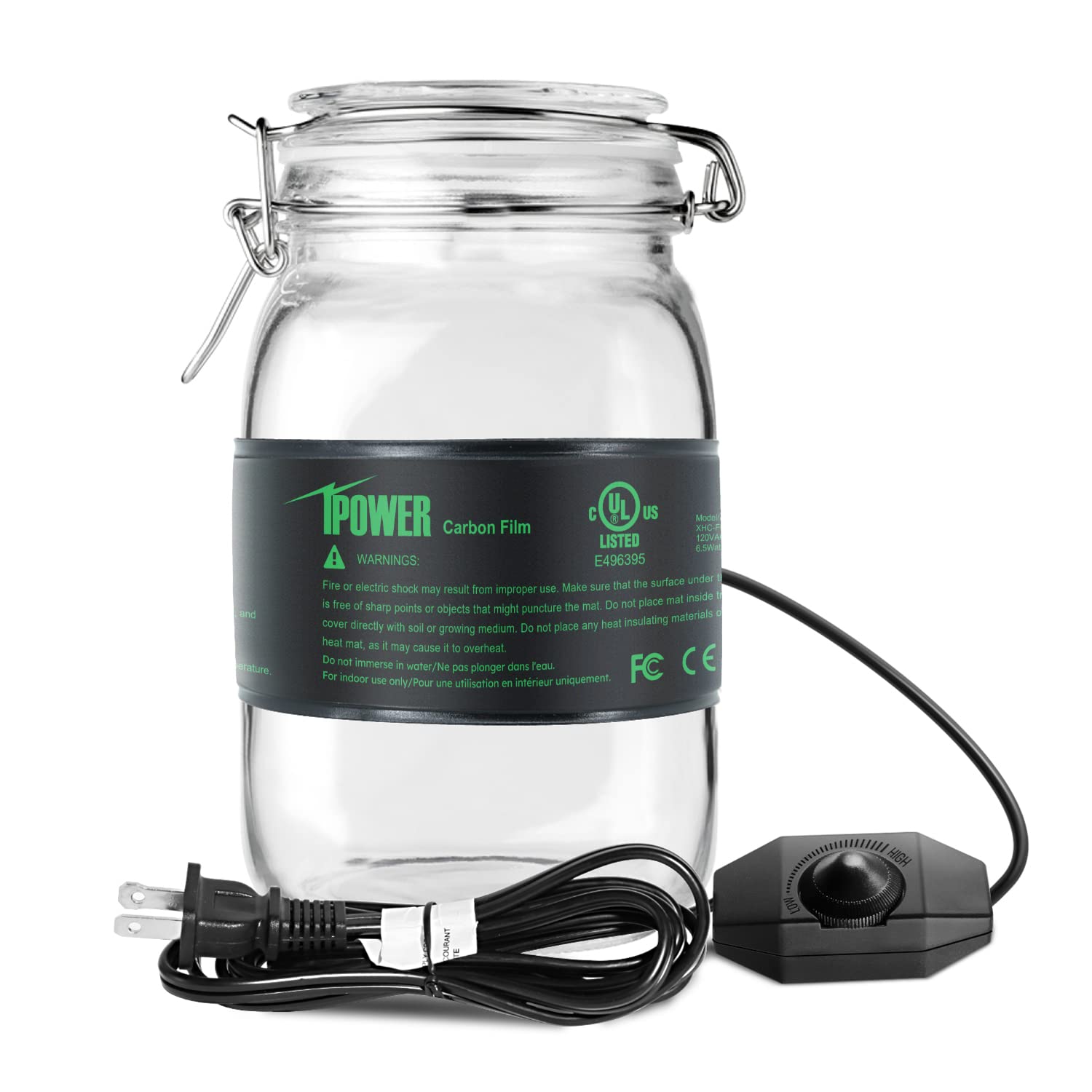 Ipower 3' X 20' Seeding Heat Mat With Thermostat Temperature Adjustable Knob Durable Warm Hydroponic Plant Germination Startin