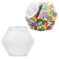 Cornucopia Gallon Plastic Container Candy Jars (2-Pack); Hexagon Shaped Countertop Display Containers; Cookie and Snack Storage