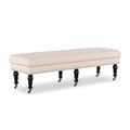 Linon Isabelle Bed Bench, 62-Inch, Dark Espresso Finish