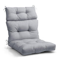 Eagle Peak Tufted Outdoor/Indoor High Back Patio Chair Cushion, Set Of 1, 46' X 22', Light Gray