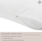 Bioweaves 100% Organic Cotton Breathable Pillow Protectors Gots Certified With Zipped Closure - Queen, 20    X 30   , 4-Pack