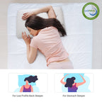 Dlight Bd Slim 3.2'' Stomach Sleeping Memory Foam Pillow-Thin, Flat, Soft Yet Supportative For Belly, Back& Stomach Sleepers