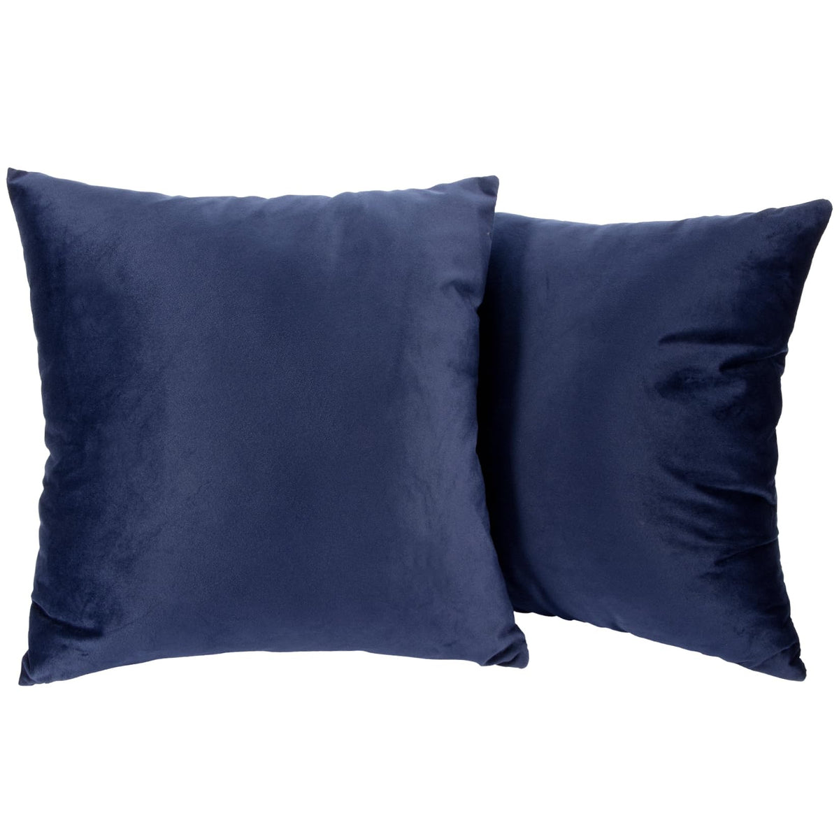 Sukh Velvet Throw Pillow Covers - 2Pcs Square Pillow Covers For Home And Office 18  18 Inches Soft Throw Pillow Case For Sofa,Co