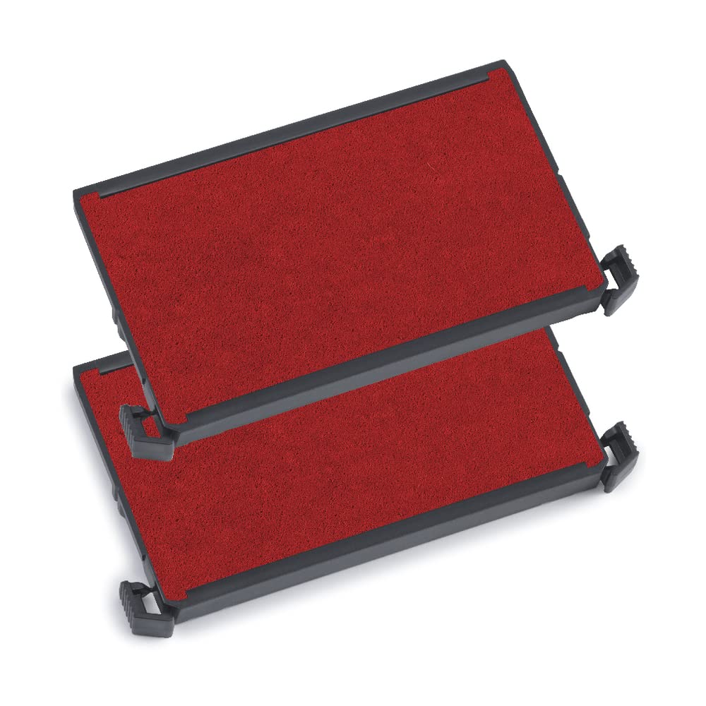 Trodat Replacement Ink Pads 6/4926 - Pack Of 2 - Red Ink - For The Printy 4926, 4726 And 4926 Typo