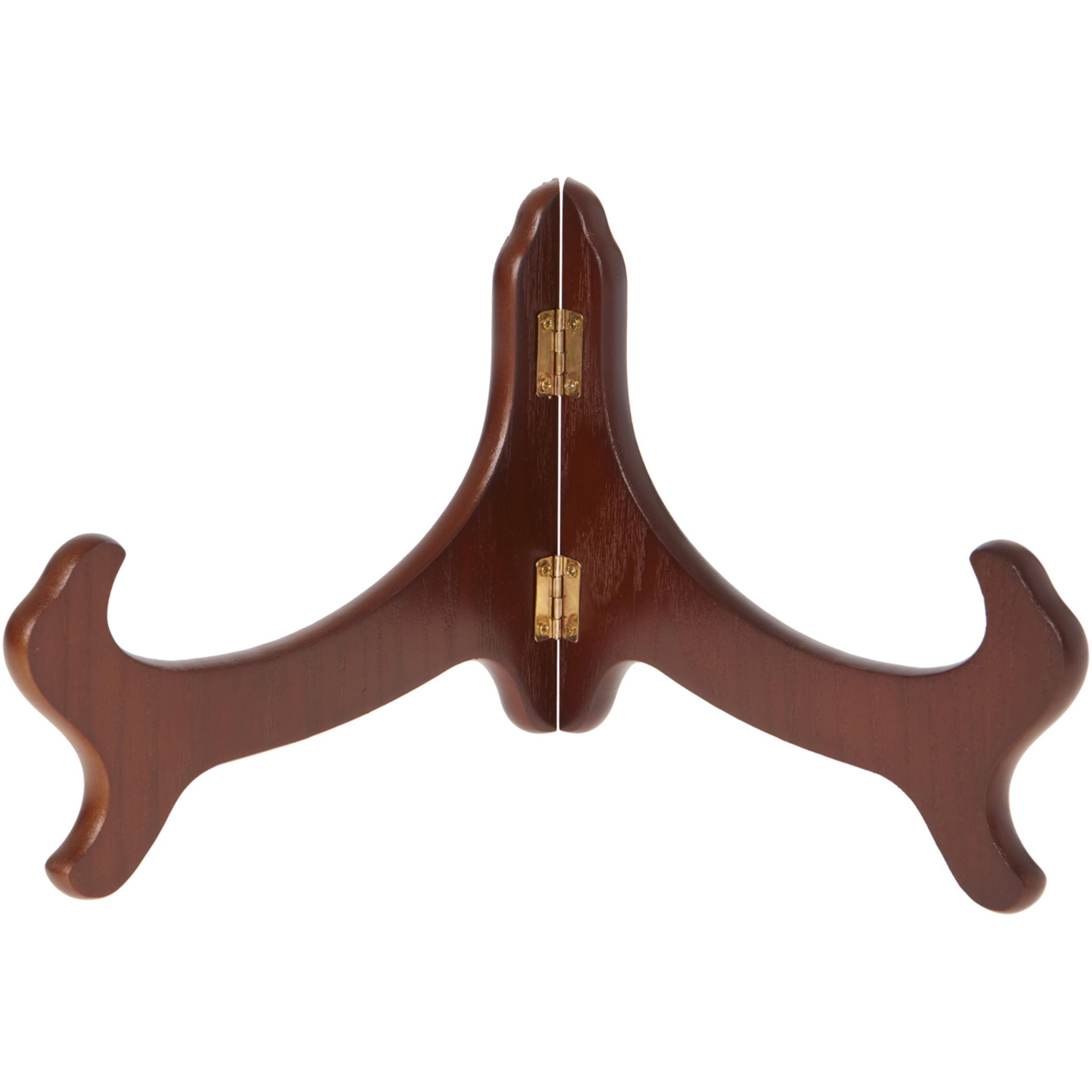 Bard's Hinged Walnut MDF Bowl Stand, 6.5'' H x 10.625'' W x 7.25'' D