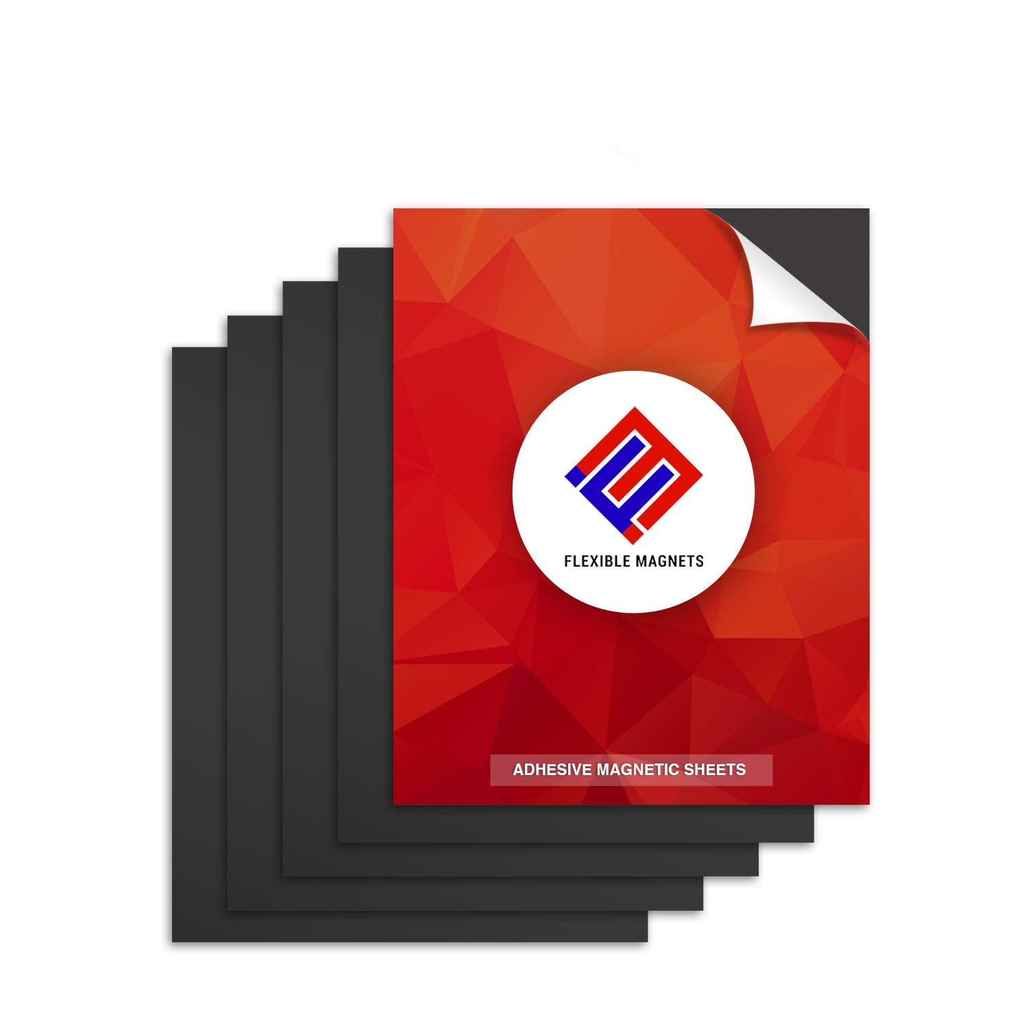 Flexible Magnets 10 Adhesive Magnetic Sheets - 8.5Inches X 11Inches - 20 Mil Magnet - Peel & Stick